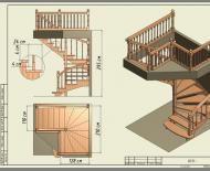 दूसरी मंजिल, अटारी तक सर्पिल सीढ़ी कैसे बनाएं
