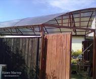 How to make a polycarbonate canopy with your own hands