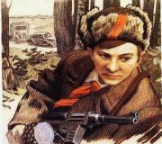 Held van de patriottische oorlog Valya Kotik (of Valentin Aleksandrovich Kotik)