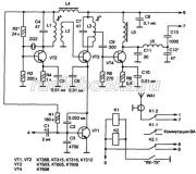 Schema unui post de radio de 27 MHz pe cuarț