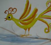 Drawing on the theme “Birds” in the preparatory group of kindergarten Lesson on drawing a magic bird